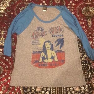 Three quarter sleeve baseball shirt